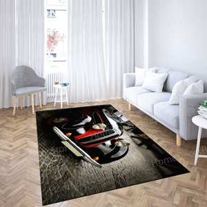 Tapis imprimé vibrant : Tapis facile à nettoyer, Cadeaux personnalisés, Tapis de voiture rétro, Tapis en velours de luxe - Product Image 4