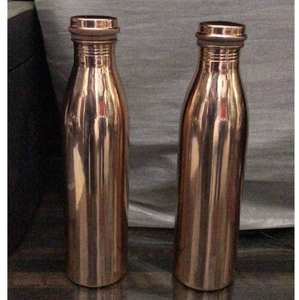 Bouteille d'eau en cuivre Black Wave, récipient en cuivre pur pour l'hydratation, vaisselle en plastique pour réduire la consommation de sucre et améliorer le plaisir - Product Image 3