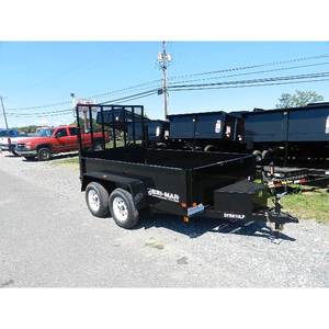 BWise 6X10 Landscape Dump Trailer avec Ramp Gate Cargo & Utility Trailers - Product Image 4