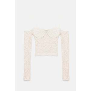 Crop top en dentelle à manches longues - Product Image 6