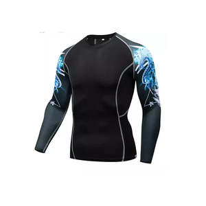 2025 Estilo único Demanda del cliente Precio bajo Venta superior Su propio logotipo Mejor fabricante Diseño personalizado para hombres Rash Guard OEM - Product Image 3