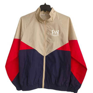 Les ensembles en deux pièces durables de coupe-vent de tirette avec le tissu de Spandex/polyester place pour le logo embrassé par coutume des hommes - Product Image 2