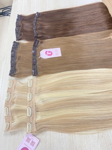 CLIP IN HAIR EXTENSION DE CHEVEUX HUMAINS VIERGE du Vietnam Remy prix de gros qualité supérieure luxe - Product Image 6