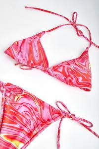 Conjuntos de bikini de sublimación para mujer con diseño totalmente personalizado, ropa de playa multicolor, conjunto de bikinis con estilo a precio asequible para mujer - Product Image 6