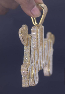 Colgante de Plata de Ley con Diamantes Moissanite VVS1, Estilo Hip Hop, Personalizado, Popular, de Primera Calidad, para Hombre, Joyería Fina - Product Image 4