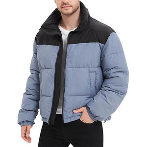 Veste matelassée pour homme très vendue, 100% coton, rembourrage en polyester, col montant, fermeture éclair, impression de logo personnalisée - Product Image 1
