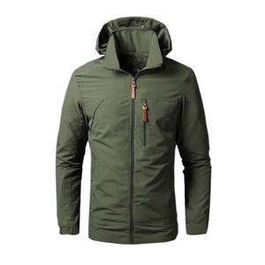 Vestes coupe-vent d'automne personnalisées de haute qualité, imperméables, coupe-vent, respirantes, séchage rapide, fermeture éclair sur le devant, patchwork OEM - Product Image 1