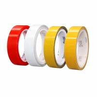 Pita Perekat PET Hitam Dua Sisi dengan Lapisan Kertas Kuning Perekat Akrilik 30-205um untuk Modul Backlight FPC OLED Kustom OEM
