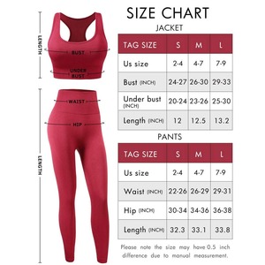 Femmes de haute qualité XXL Gym Fitness 2 pièces sans couture Yoga ensemble respirant soutien-gorge Leggings avec Logo taille pour l'été Sports Gym Wear - Product Image 5