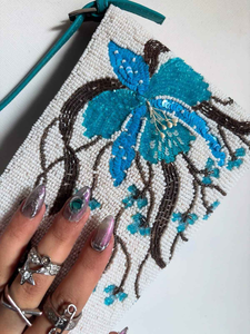 MD HANDICRAFTS-Bolso bordado de cuentas hecho a mano con cierre de cremallera de lentejuelas pesadas y correa única para banquetes de invierno - Product Image 6