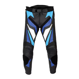Pantalon de moto unisexe décontracté en polyester coupe-vent respirant avec protections CE, léger, taille mi-haute, teint uni, découpe automatisée - Product Image 2