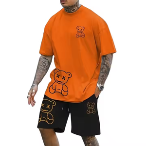 T-shirt unisexe surdimensionné pour homme, à épaules tombantes, respirant, en polyester/coton, avec impression numérique disponible, différentes tailles - Product Image 4
