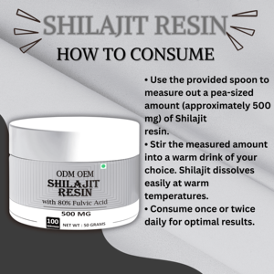 OEM/ODM Resina de Shilajit del Himalaya 100% Pura, Resina de Shilajit Orgánica del Himalaya Pura, 30g 50g con Ácido Fúlvico 60 70 80 - Product Image 5