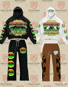 Ensemble de survêtement en molleton lourd pour hommes en gros, 100% coton, antibactérien, respirant, impression de logo, taille XL - Product Image 6