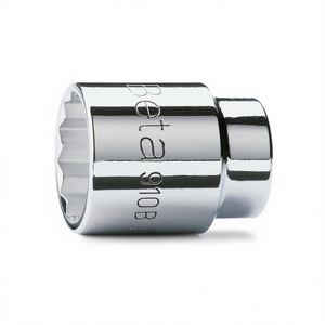 Chiavi a bussola poligonali cromate con attacco quadrato femmina da 3/8 di pollice - Product Image 2