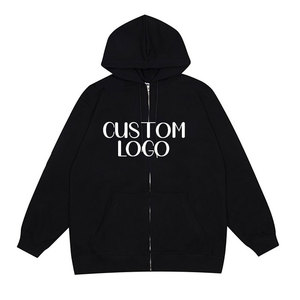 Pull-over à capuche brodé en chenille avec logo personnalisé pour hommes Sweat-shirt confortable sans ficelle avec broderie de serviette surdimensionnée - Product Image 2