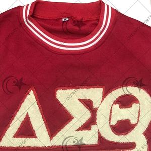 Nuevo estilo personalizado chenille parche sudadera unisex Universidad chenille carta pullover peso pesado polar cuello redondo - Product Image 2