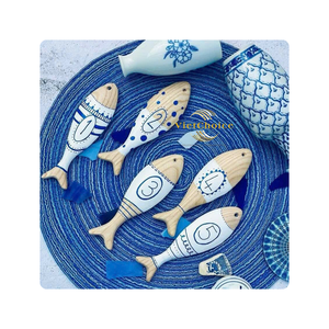 Meilleur choix : Décoration murale en bois en forme de poisson – Artisanat en bois écologique, couleur personnalisable, design moderne, pour Pâques et rentrée scolaire - Product Image 5