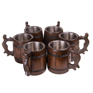 High Quality Natural Wooden <b>Travel</b> <b>Mug</b> Classic Style Dishwasher Safe for Camping by Saniya Handicraft - Product Image 5