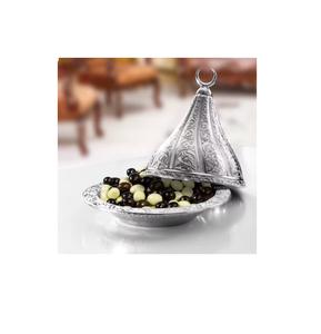 Bol en bois personnalisé avec poignées en métal pour oiseaux Bois naturel et métal Ustensiles de cuisine Fruits secs Dates Bol de table de forme ronde - Product Image 6