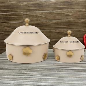 Best Seller Premium Quality Metal <b>White</b> finished Insulated Hot Pot Casserole Made in Stainless Steel Metal - Product Image 4