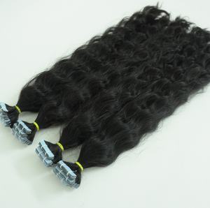 Haute qualité 8-40 pouces vietnamien vierge Remy Extension de cheveux couleur naturelle ruban bouclé en matière première cheveux humains de haute qualité - Product Image 1