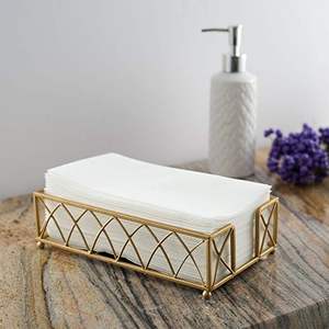 Fabuleux porte-serviettes en aluminium coulé doré au design élégant avec finition dorée, parfait pour la maison et les ustensiles de cuisine - Product Image 6