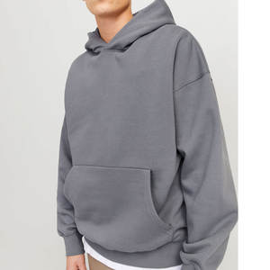 OEM Hombres Sudaderas con capucha de hombro caído de manga larga de alta calidad Casual Etiqueta privada de gran tamaño Sudaderas con capucha para los hombres Sudaderas - Product Image 6
