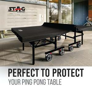 Housse de table de ping-pong Stag Iconic 2-en-1 toutes saisons, intérieur/extérieur, pour tables plates et pliantes - Product Image 2