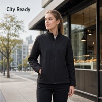 Veste softshell homme, col montant, doublure polaire, fermeture éclair, manteau d'hiver pour extérieur