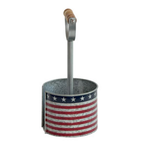 Vente chaude Americana galvanisé comptoir porte-serviettes en papier manche en bois vaisselle étagère de rangement nouveau Design porte-mouchoirs - Product Image 3