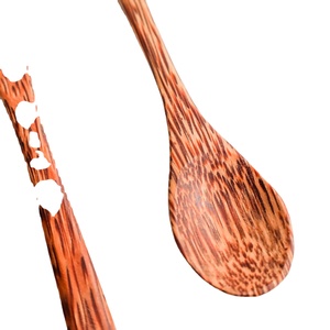 ชุดชามช้อนมะพร้าวทำด้วยมือเครื่องครัวที่ใช้ในบ้านดีไซน์วินเทจเป็นมิตรกับสิ่งแวดล้อมผลิตจากเวียดนาม - Product Image 3