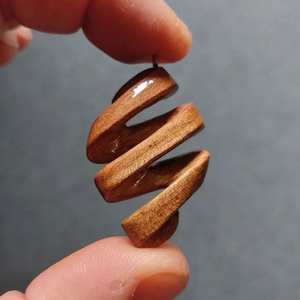 GRANDS COLLIERS POUR FEMMES HOMMES NATURELS GRAND BOHO TRIBAL SONO BOIS Pendentif sur cordon réglable Collier fait main - Product Image 3