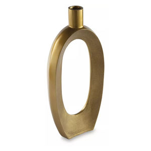 Jarrón de Flores Hecho a Mano de Metal Pulido con Diseño Costero para Decoración de Mesa Vintage, Bodas, Eventos en el Hogar, Ambiente y Estilo de Vida - Product Image 3