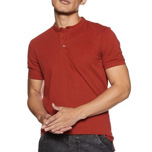 เสื้อยืดผู้ชายคุณภาพสูง ผ้าฝ้าย 100% ลายเรียบ สไตล์ลำลอง ทรงโอเวอร์ไซส์ คอตั้ง ใส่สบาย น้ำหนักเบา เหมาะสำหรับฤดูร้อน สีพื้น - Product Image 3