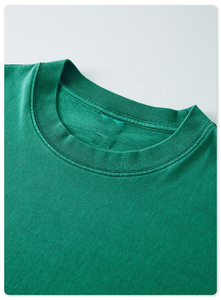 Wholesale Custom OEM 2026 New Arrive 100%Cotton Heavy Washed Solid Color T-Shirt Plus Size Men's Short Sleeve Oversize <b>Tshirt</b> - Product Image 5