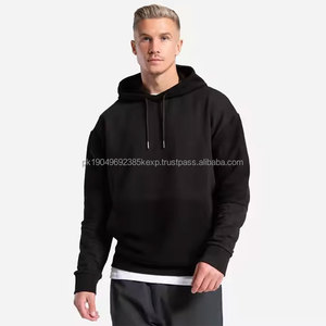 Nouvelle arrivée 2025, sweat-shirt à capuche surdimensionné décontracté pour homme, fermeture éclair, style streetwear, design uni - Product Image 4