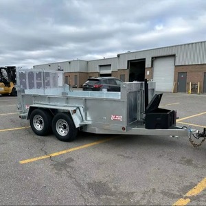 Off-Road Hydraulic Dump <b>Trailer</b> Heavy Duty Aluminum D <b>Trailer</b> with System for <b>Farm</b> and Construction Use - Product Image 1