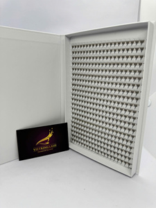 Plateaux d'extensions de cils en soie noir mat 12D 0.03 0.05 0.07mm Extensions de cils en cachemire Plateaux d'extensions de cils en gros Noir mat - Product Image 3