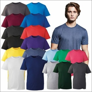 Rắn Màu Dệt Kim Cotton T-Shirts Với In Kỹ Thuật Số Của Nam Giới Giản Dị Ngắn Tay Áo 100% Cotton Giá Bán Buôn - Product Image 1