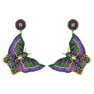 ตะกร้าไข่อีสเตอร์หลากสีทำมือสำหรับผู้หญิงต่างหูลูกปัดห้อยเครื่องประดับฤดูใบไม้ผลิสำหรับเทศกาล - Product Image 2