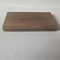 Gravure au laser Logo Base en bois massif Plate-forme d'affichage Panneau de signalisation Rectangulaire Pin Bloc de bois Risers d'affichage pour l'artisanat d'art au détail