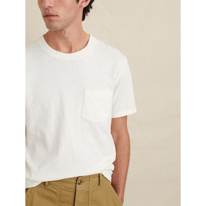 Venta al por mayor de color blanco en blanco con bolsillo Hombres Mujeres Camiseta Ropa de calle Camiseta Diseños personalizados Camiseta Unisex Ropa informal Camiseta - Product Image 6