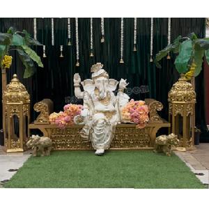 Perfecto ligero de fibra de vidrio Ganesha boda hindú entrada Foyer decoración tamaño personalizado para bodas gujarati DEL SUR DE LA India - Product Image 1