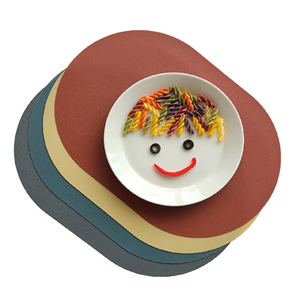 <b>Leather</b> Table Stone Mat Customized Round Shape <b>Faux</b> <b>Leather</b> <b>Placemat</b> and Kitchenware and Restaurants at Best Price - Product Image 4