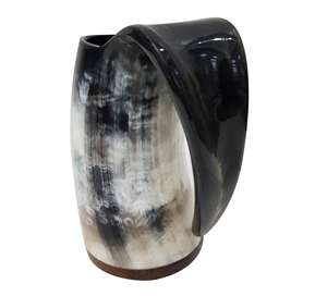 Mug en corne de buffle classique fait à la main pour une utilisation quotidienne de l'eau, mug à eau potable en corne de buffle biologique fait à la main par HAND MADE CRAFT - Product Image 4