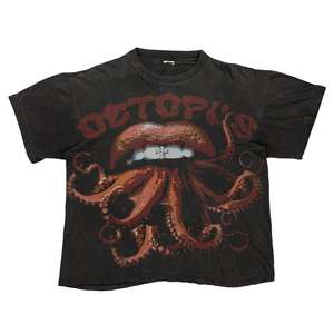 T-shirt Homme Personnalisé avec Logo Imprimé en Relief, Coupe Ample, Style Vintage, 100% Coton Épais, T-shirt de Luxe à Imprimé Graphique - Product Image 4