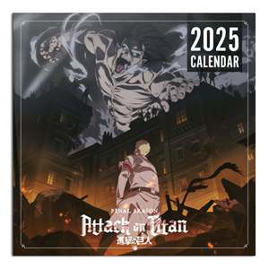 Calendario de Escritorio Personalizado 2025 de Ataque a los Titanes, Diseño Impreso en Papel para Exhibición y Uso como Reloj - Product Image 3