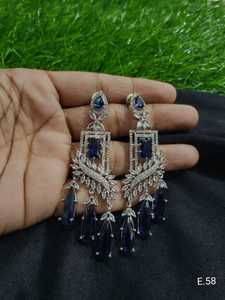 CONJUNTO DE PENDIENTES ESTILO CLÁSICO DE DIAMANTE AMERICANO PARA BODAS CONJUNTO DE PENDIENTES ESTILO CLÁSICO DE MODA PARA MUJER Y NIÑA - Product Image 2