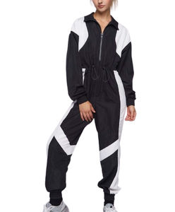 Ensemble de sweats à capuche brodés de créateur unisexe coupe-vent personnalisé pour femmes hauts courts longueur 2 pièces costumes unis - Product Image 1